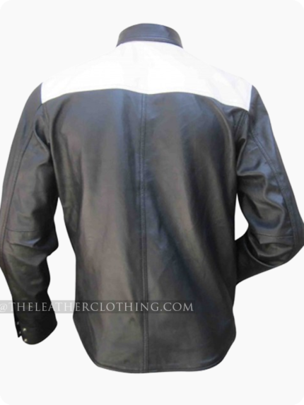 Custom Made Leather Shirt In Two Tone chest Color Custom