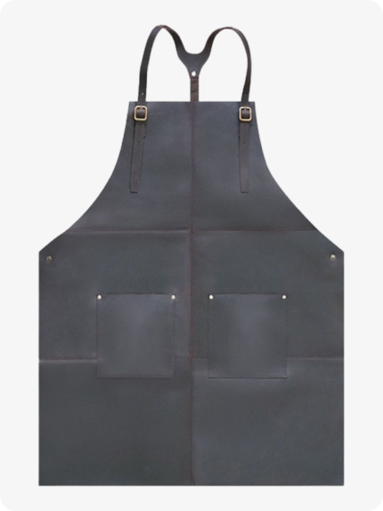 Hand Made Black Leather Apron